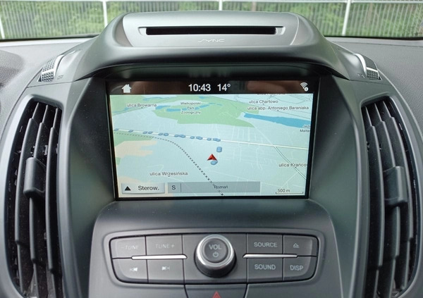 Ford Kuga cena 74900 przebieg: 84061, rok produkcji 2018 z Poznań małe 631